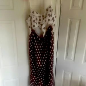 The cutest Brown and Cream Polka Dot dress!